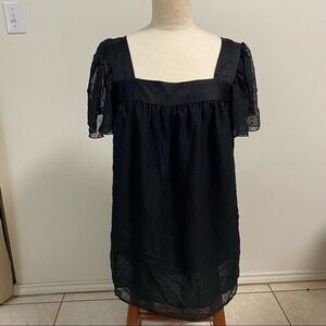 Lane Bryant Sheer Ruffle Sleeve Blouse size 14/16